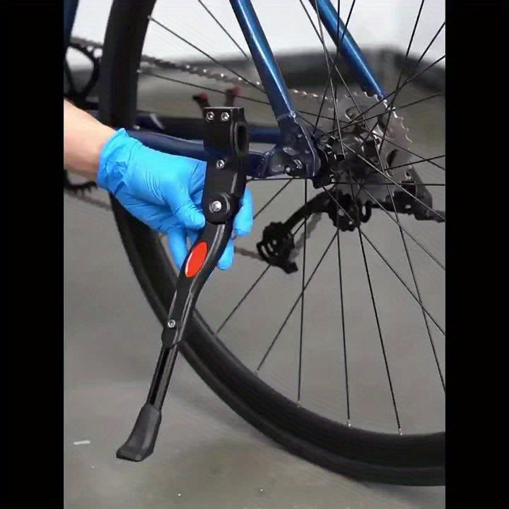 Verstellbarer Fahrrad-Seitenständer für Rennräder, Mountainbikes und Hybridräder, stabile Abstützung, 33–38 cm Höhe