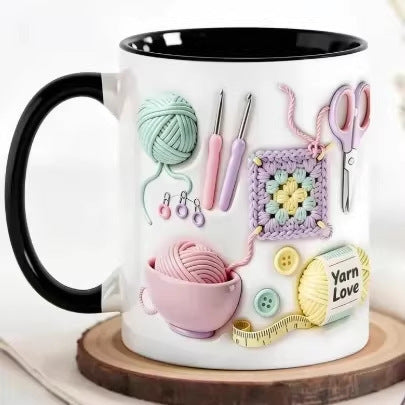 Taza de cerámica con diseño artesanal para café y té: taza apta para lavavajillas para creadores y aficionados | Thomler