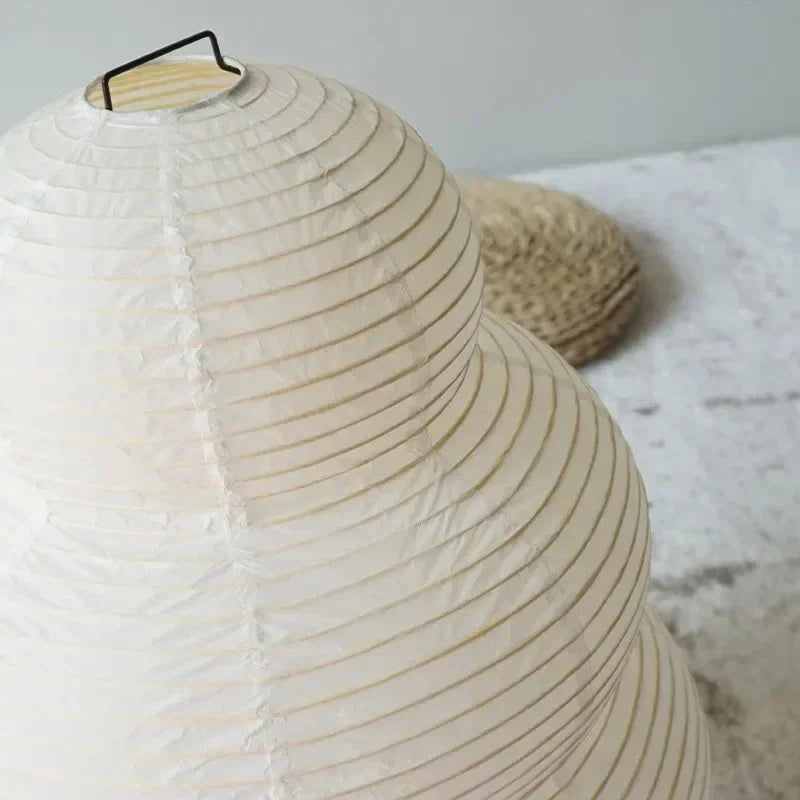 Washi Paper Globe Floor Lamp 16" White Sphere Light for Bedrooms Living Rooms Japanese Minimalist Ambient Lighting E27 Socket 24" Tall | Thomler