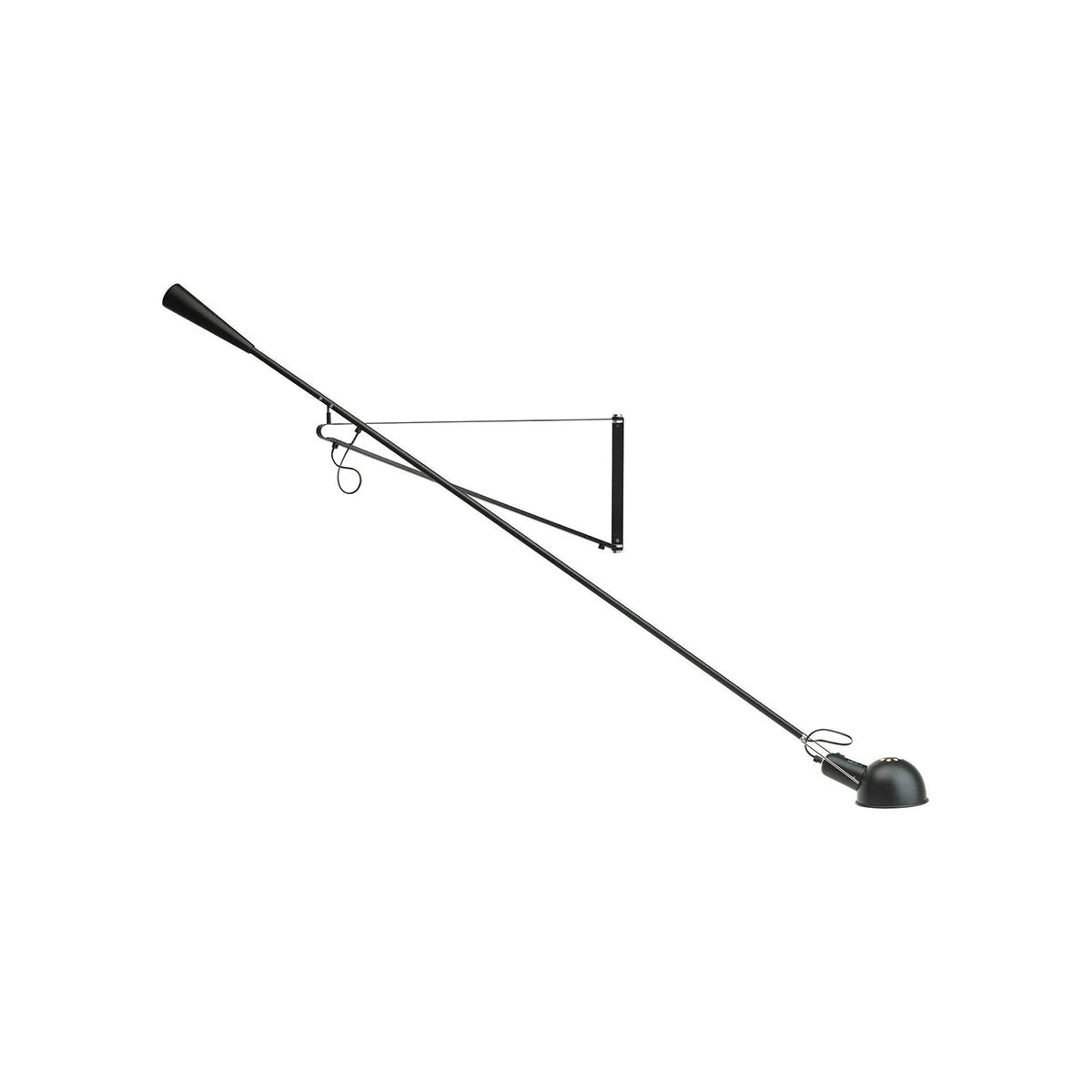 Articulated Metal Wall Light – Rotating Arm Industrial Sconce with Iron Counterweight