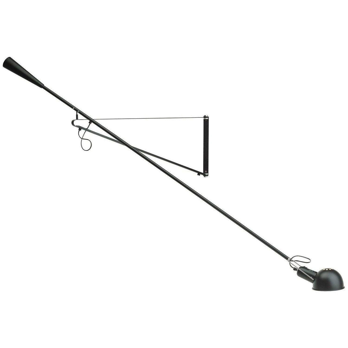 Articulated Metal Wall Light – Rotating Arm Industrial Sconce with Iron Counterweight