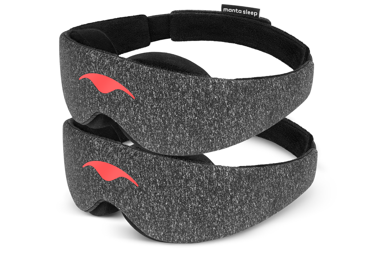 Adjustable Blackout Sleep Mask 2-Pack