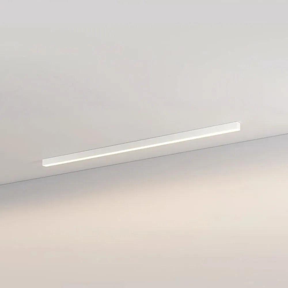 Linear LED Flush Mount Ceiling Light 47-inch Black Fixture for Bedroom Living Room Hallway Contemporary Minimalist Home Lighting | Thomler