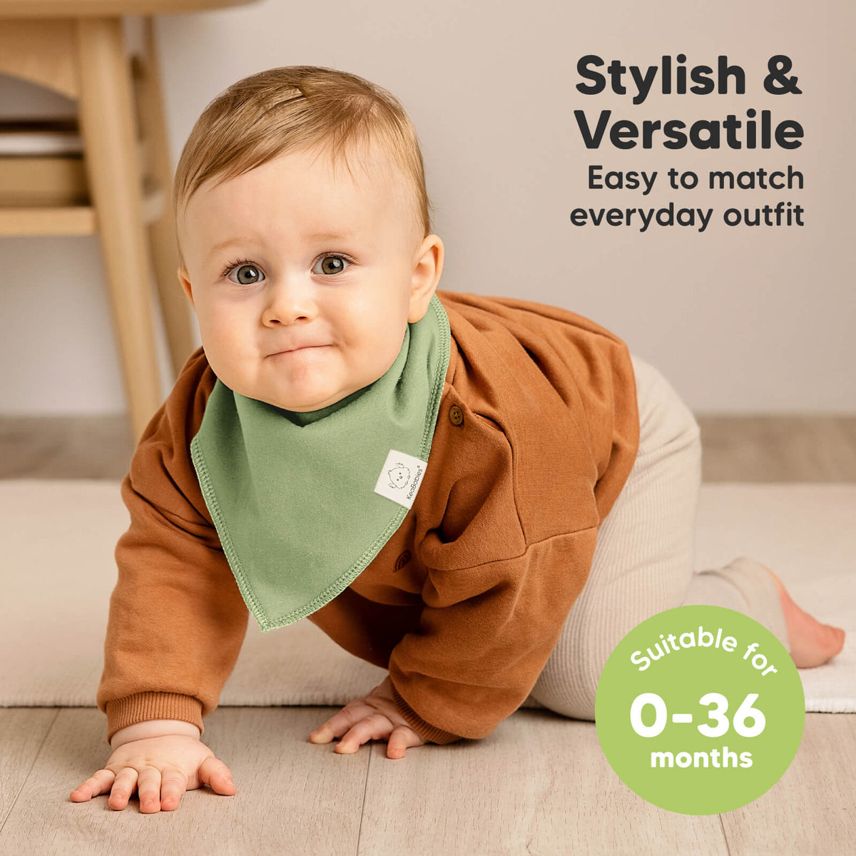 10-Pack Organic Bandana Bibs