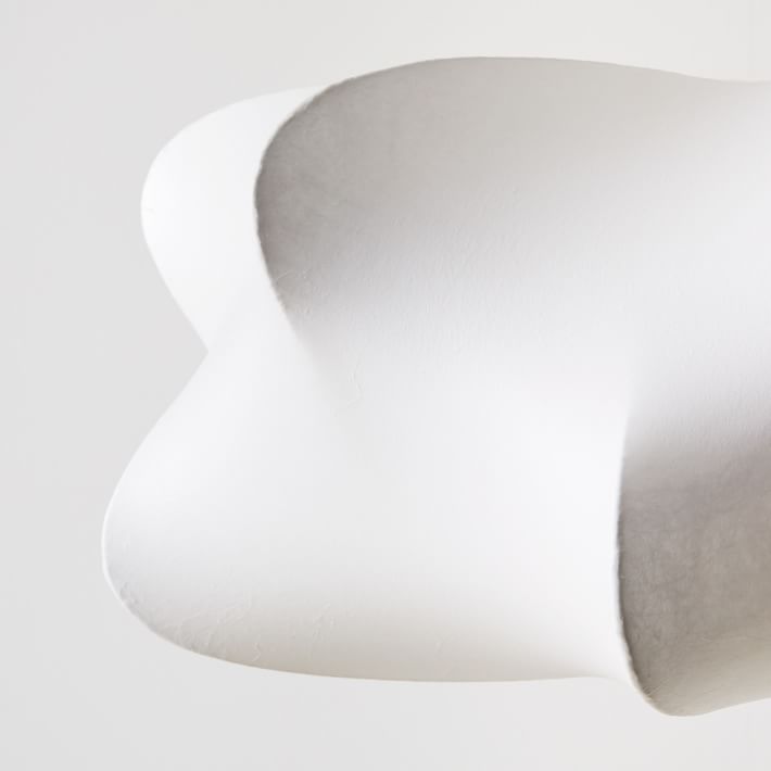 Lámpara colgante de 3 luces Silk Cloud, blanca, 24 pulgadas, montaje en techo ajustable, E27, para comedor, sala de estar, cocina, luz de techo interior moderna | Thomler