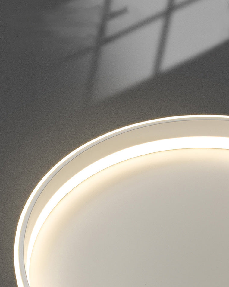 Round LED Flush Mount Light with Wireless Dimmer Control for Bedrooms Living Rooms Hallways | Thomler