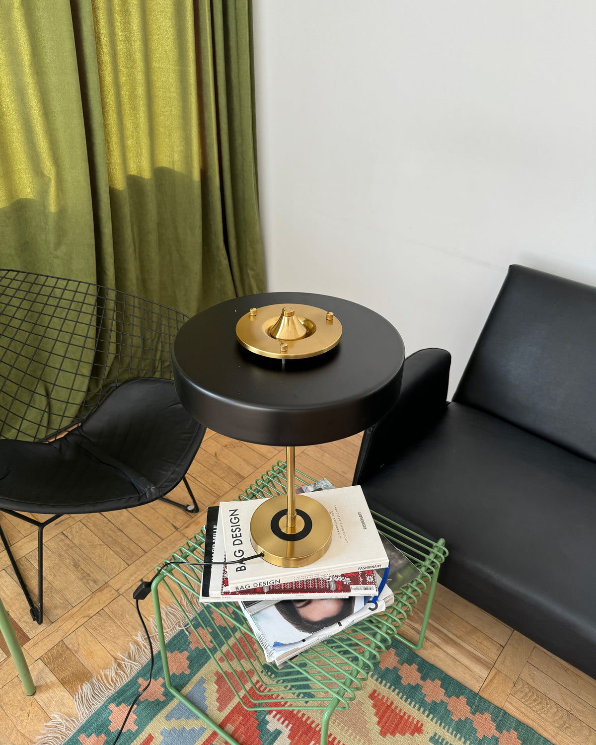 Adjustable Desk Light with Counterweight 10W LED Brass Finish Midcentury Modern Pull Chain Switch for Nightstand Office Home | Thomler