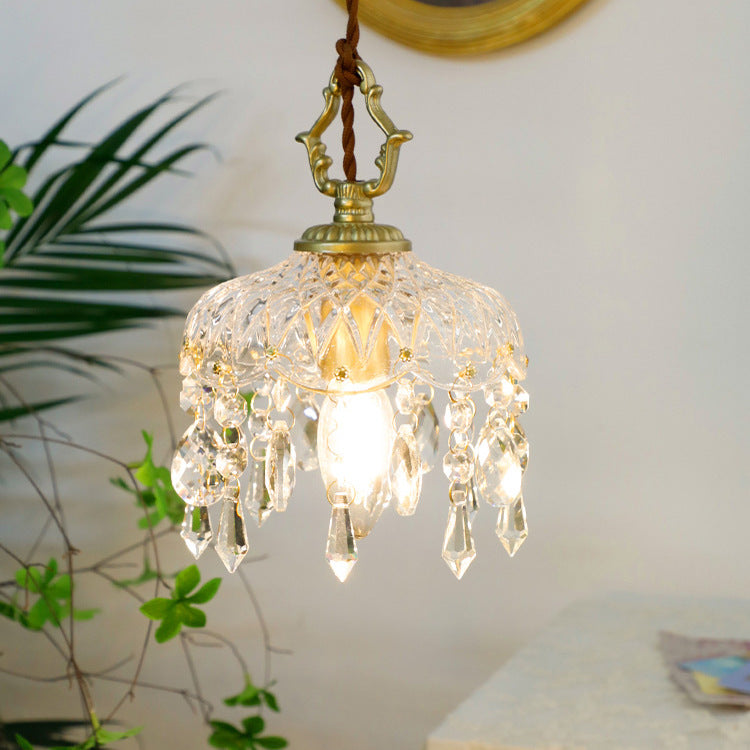 Hanging Ceiling Light Fixture with Adjustable Cord Glass Shade Gold Brass Frame E14 Socket Dining Room Kitchen Island Cafe Boutique Retail S | Thomler