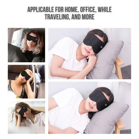 Kabellose beheizbare Augenmaske mit 3 Heizstufen & USB-Aufladung für Schlaf & Entspannung
