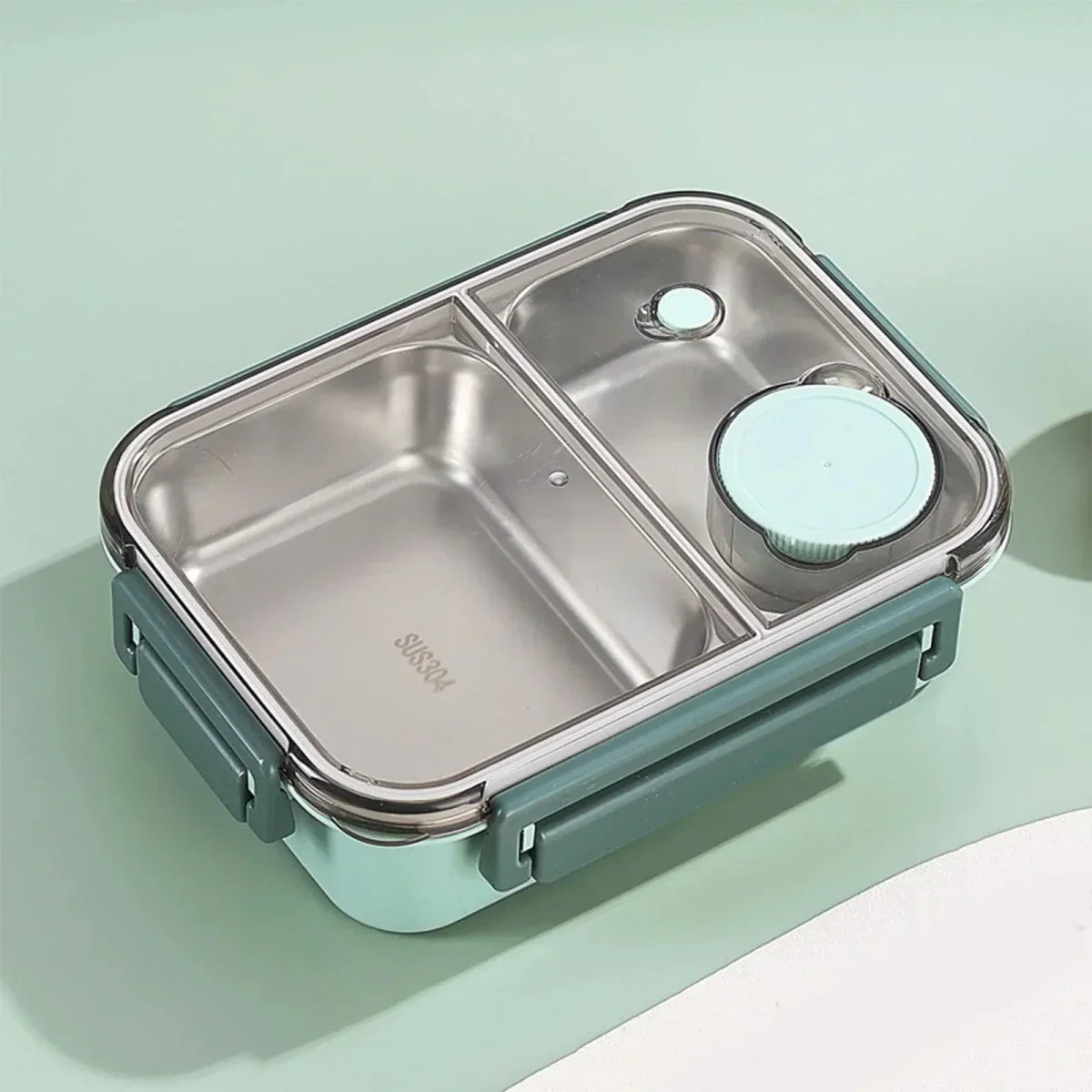 Recipiente térmico para alimentos, construcción de acero, contenedor de preparación de comidas a prueba de derrames, para almuerzos en la oficina, la escuela o viajes, almacenamiento portátil de comida caliente, reutilizable | Thomler