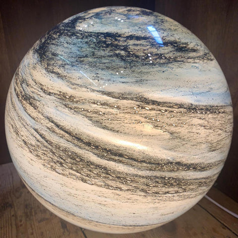 3D Lunar Sphere Desk Lamp with Remote Control 16 Color LED Orb Light for Bedroom Nightstand Living Room Home Decor Gift | Thomler