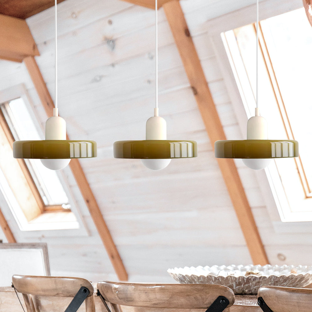 Glas-Pendelleuchte 12 Zoll höhenverstellbare Deckenleuchte für Schlafzimmer Nachttische modern minimalistisch nordische Hängelampe E27 Fassung für | Thomler
