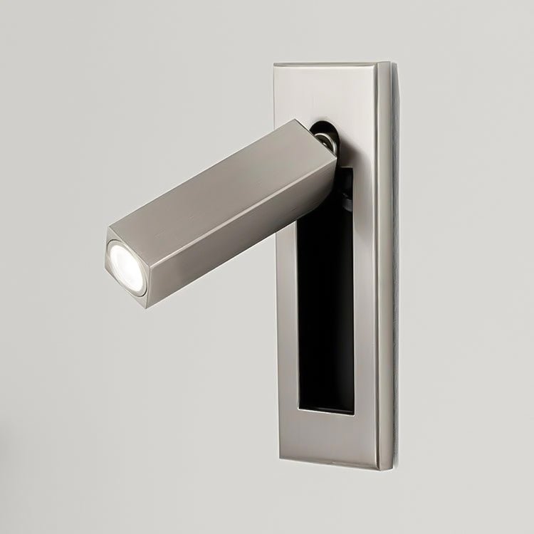 Lámpara de pared articulada de aluminio para lectura, estudio y cabecera