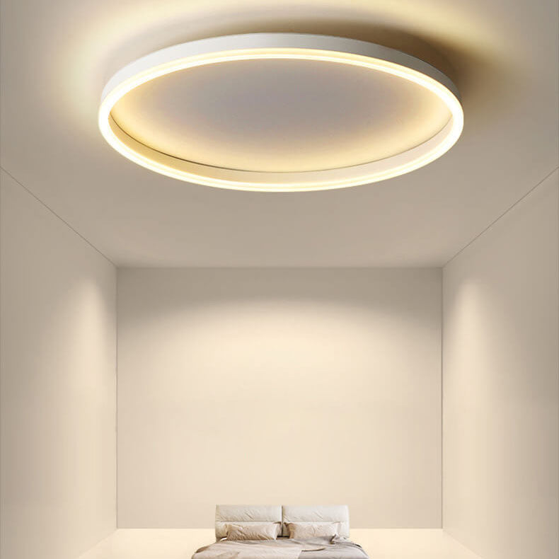 20 in Dimmable LED Ceiling Light with Remote Iron & Acrylic Fixture for Bedrooms Hallways Living Rooms Modern Low-Profile Design | Thomler