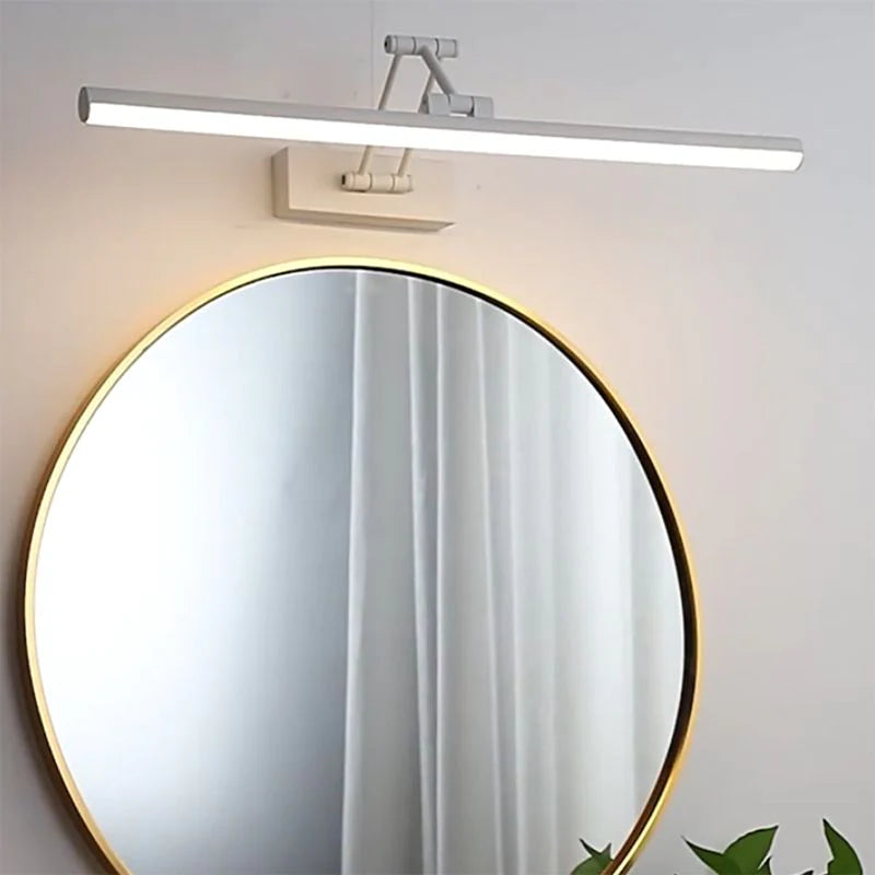 LED-Waschtischleuchte mit 3 Farbmodi für Badezimmerspiegel, 99 cm, Schwarz, Wandmontage, IP44-zertifiziert, moderne lineare Lichtleiste für Make-up und Pflege | Thomler