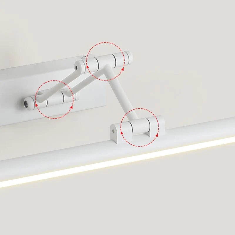 LED-Waschtischleuchte mit 3 Farbmodi für Badezimmerspiegel, 99 cm, Schwarz, Wandmontage, IP44-zertifiziert, moderne lineare Lichtleiste für Make-up und Pflege | Thomler