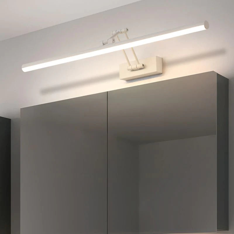 LED-Waschtischleuchte mit 3 Farbmodi für Badezimmerspiegel, 99 cm, Schwarz, Wandmontage, IP44-zertifiziert, moderne lineare Lichtleiste für Make-up und Pflege | Thomler