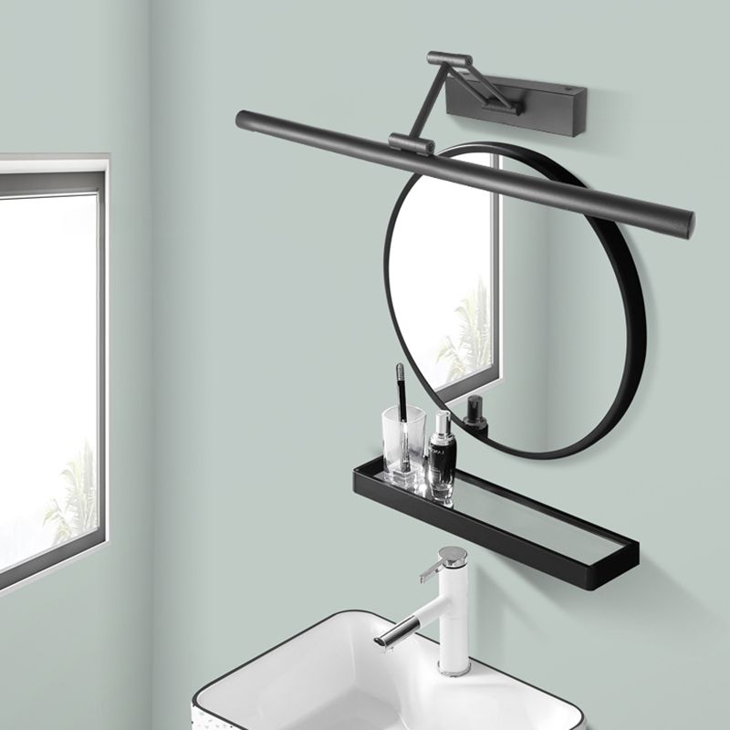 LED-Waschtischleuchte mit 3 Farbmodi für Badezimmerspiegel, 99 cm, Schwarz, Wandmontage, IP44-zertifiziert, moderne lineare Lichtleiste für Make-up und Pflege | Thomler