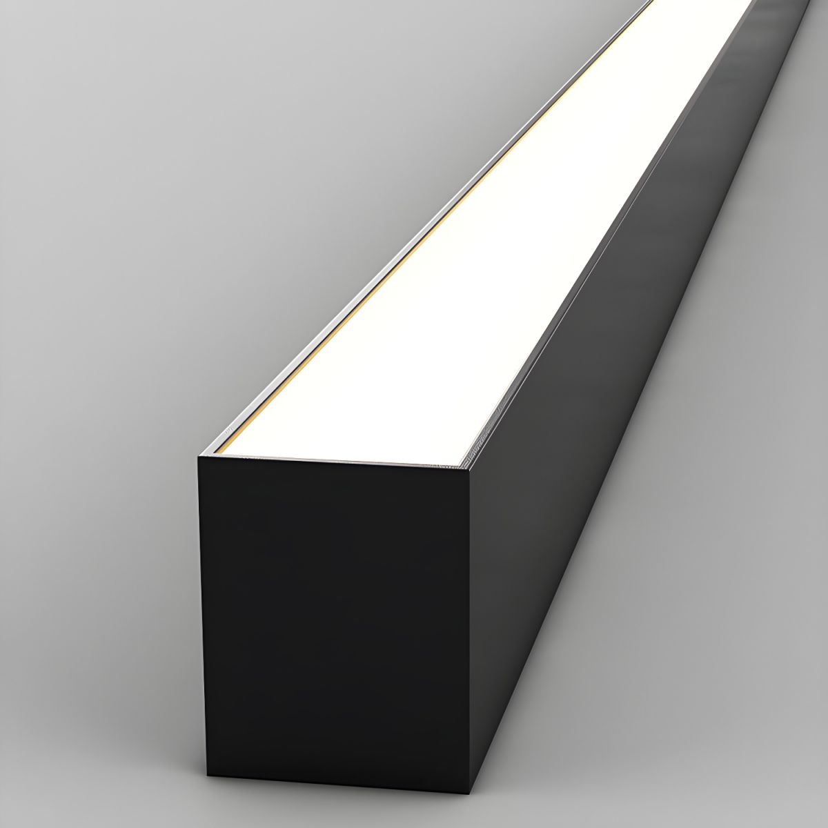 Linear LED Flush Mount Ceiling Light 47-inch Black Fixture for Bedroom Living Room Hallway Contemporary Minimalist Home Lighting | Thomler