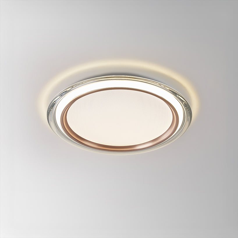 Flush Mount LED Ceiling Light 14 Inch Round Hardwired Fixture for Bedroom Low Profile 2700K 25 Watts Acrylic Diffuser Contemporary Home Ligh | Thomler