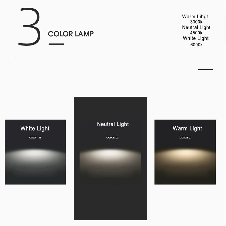 Compact Surface-Mount LED Light Fixture 4 in Round Multi-Color Adjustable Temperature for Entryways