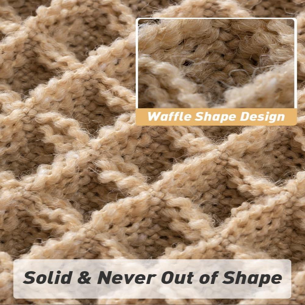 Wafelstructuur badkamermat sneldrogend slipvast beige douchekleed voor moderne woningen pluche comfort | Thomler