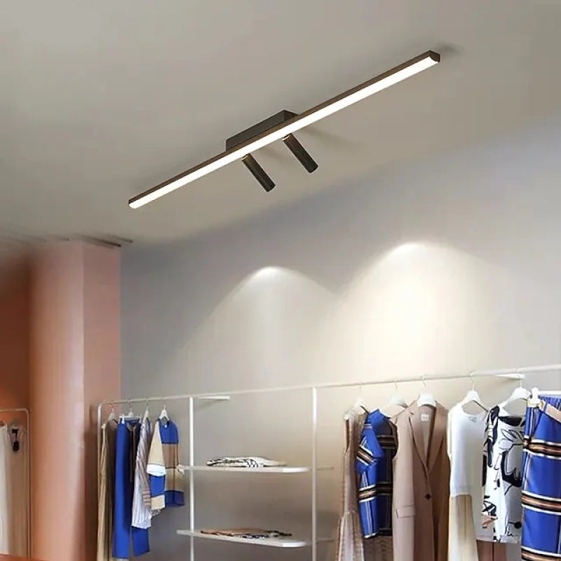 Track Spotlight Bar Ceiling Fixture Black Metal Directional Adjustable Heads Indoor Room LED 31.5 Inch 39.5 Inch Modern Minimalist Versatile | Thomler
