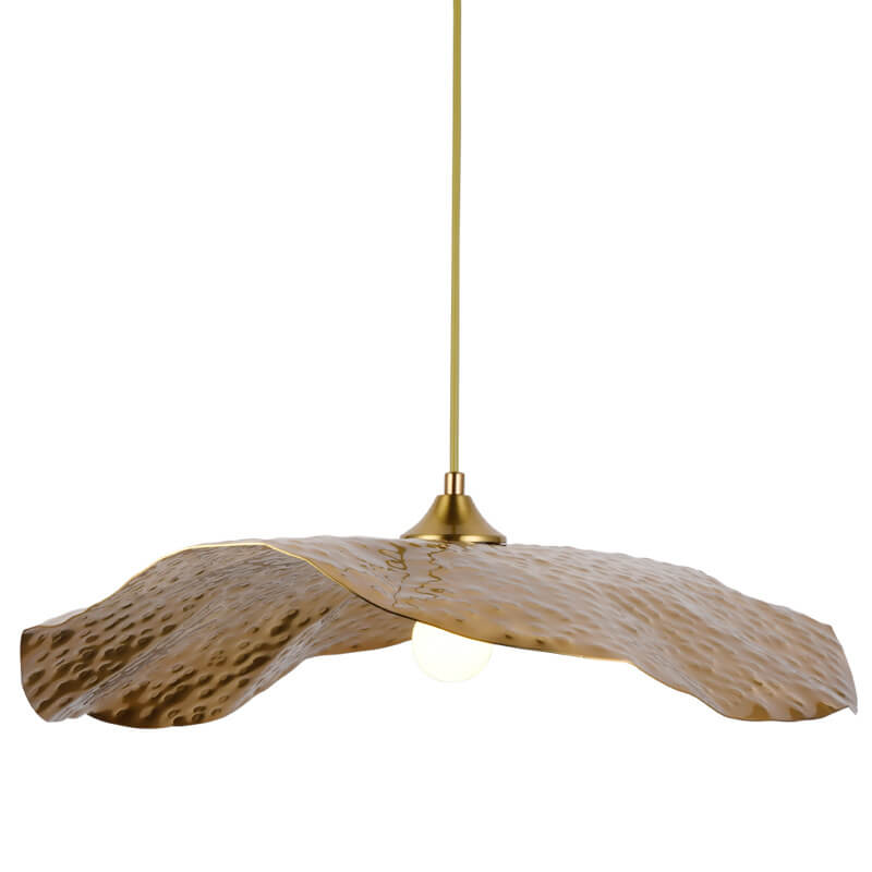 Hanglamp met verstelbaar snoer, goudkleurige bronzen metalen kap, E26-fitting voor eetkamer, keukeneiland, bar, café | Thomler