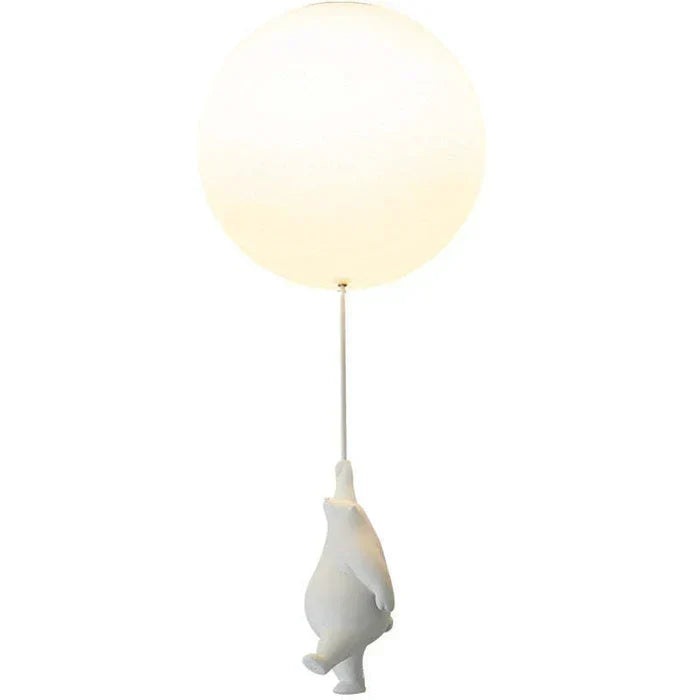 Kinder-Deckenleuchte Kinderzimmer Bär Ballon Pendelleuchte LED-Lampe Schlafzimmer Spielzimmer Deko Warmweißes Licht Tiermotiv Hängeleuchte