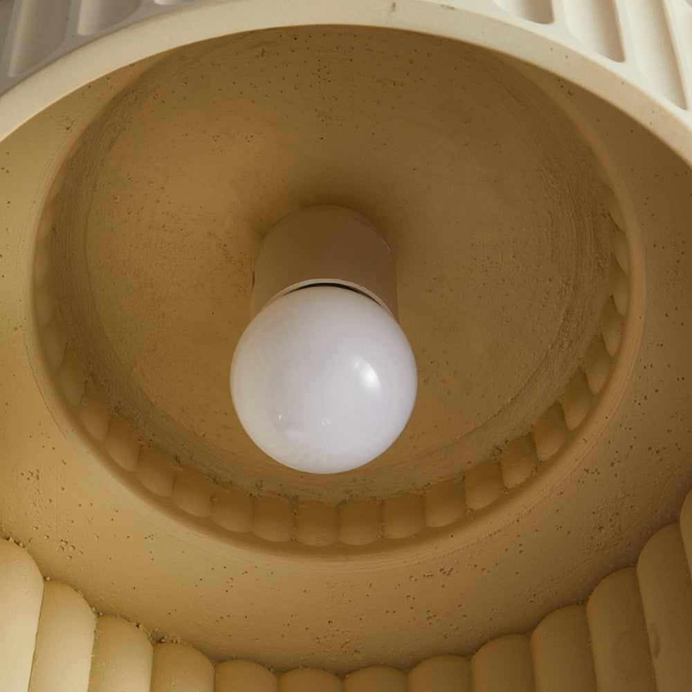Flush Mount Resin Ceiling Light 10 in White for Low Ceilings Kitchen Hallway Bedroom Dining Room Compact Overhead Fixture E26 Socket | Thomler
