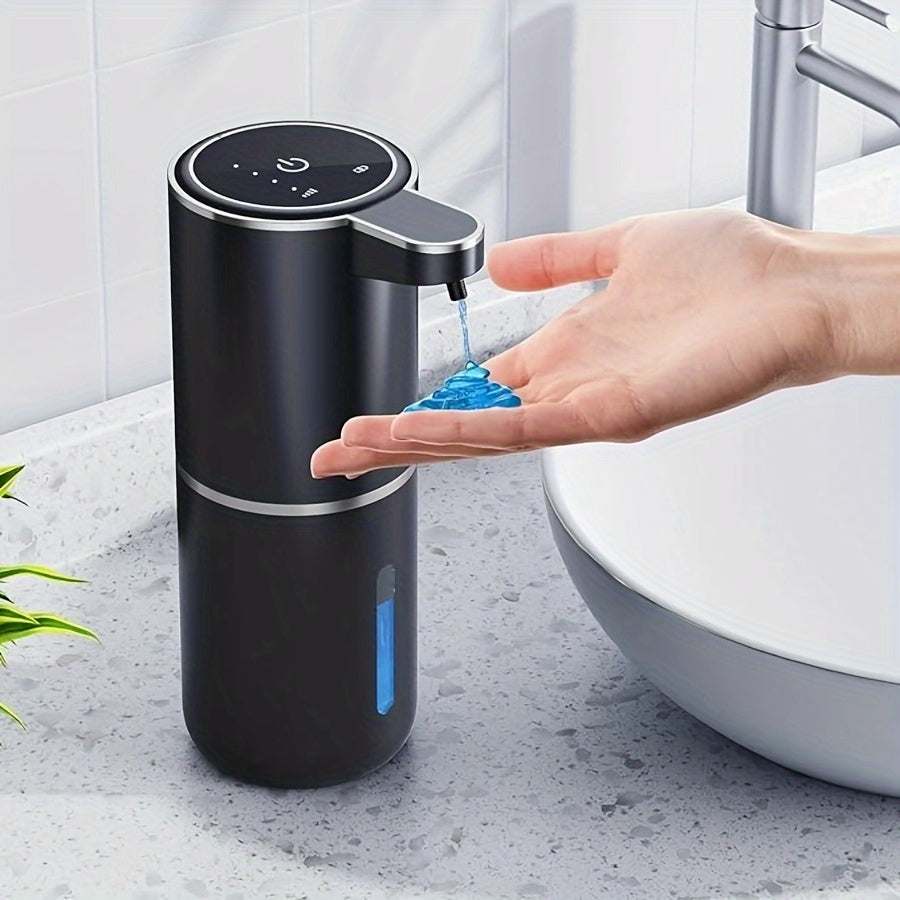 USB Rechargeable Hands-Free Foam Dispenser with Motion Sensor for Sink Counter Kitchen Bath | 13 fl oz Wall-Mount Hygiene Station for Modern | Thomler