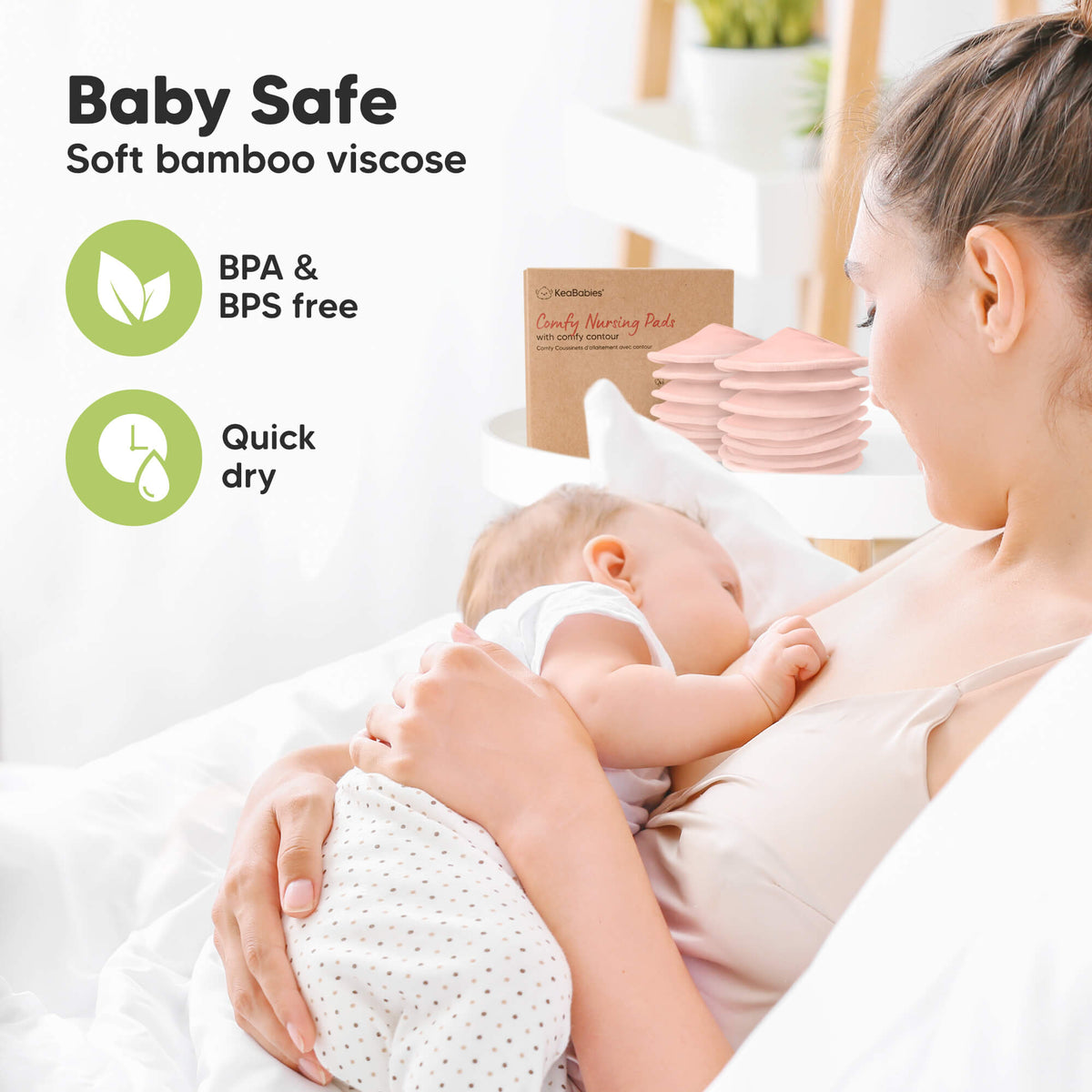 14-Pack Bamboo Nursing Pads (Pink Sand)