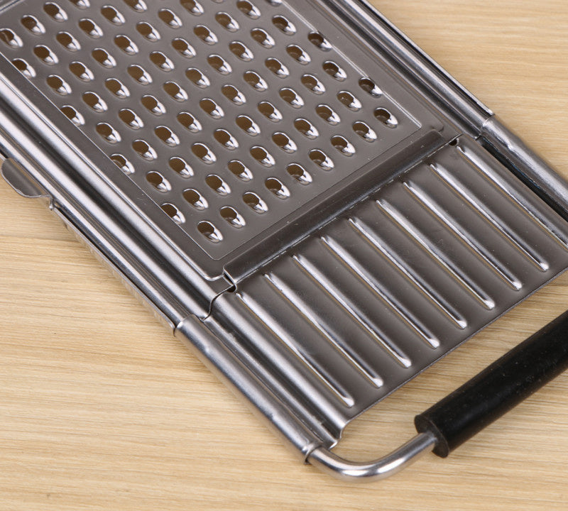 Rallador de verduras manual de acero inoxidable, juego de 4 piezas para cocina, para queso, zanahorias, patatas y calabacines, herramienta de preparación para cocina en casa | Thomler