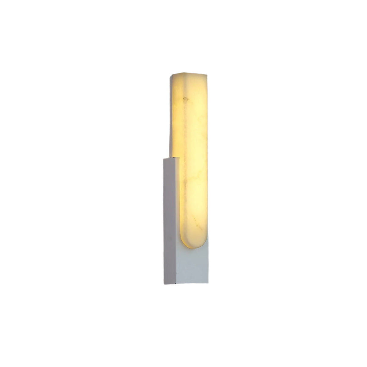 LED Sconce Light 20 Inch Vertical Alabaster Shade Gold Base Hardwired Modern Bedroom Hallway Wall Fixture for Contemporary Homes | Thomler