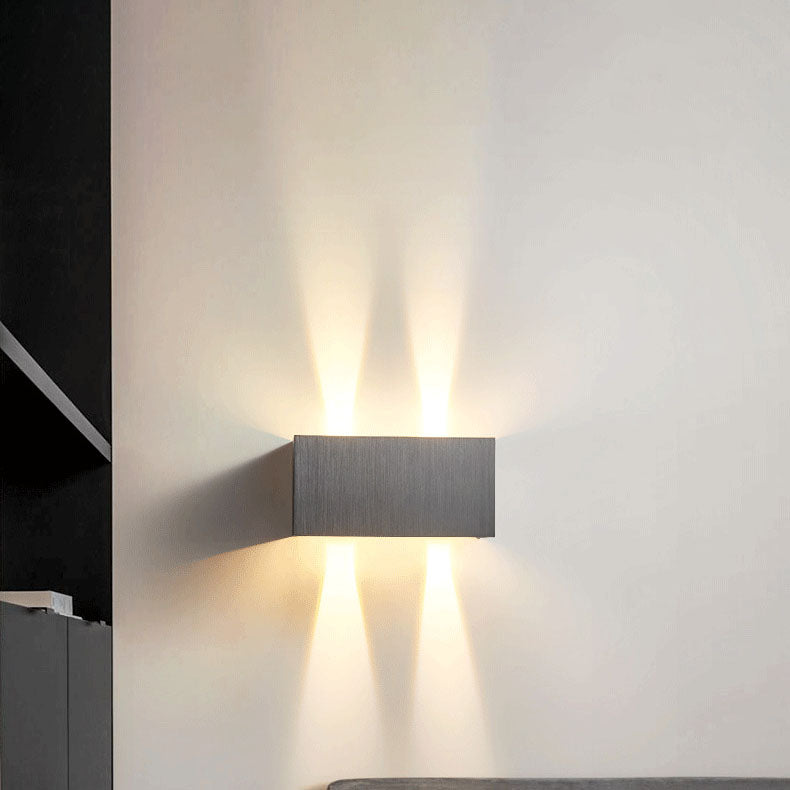 LED Sconce Light Fixture 12W Integrated Aluminum 8×4 Inch Indoor Lighting Bedroom Entryway Corridor