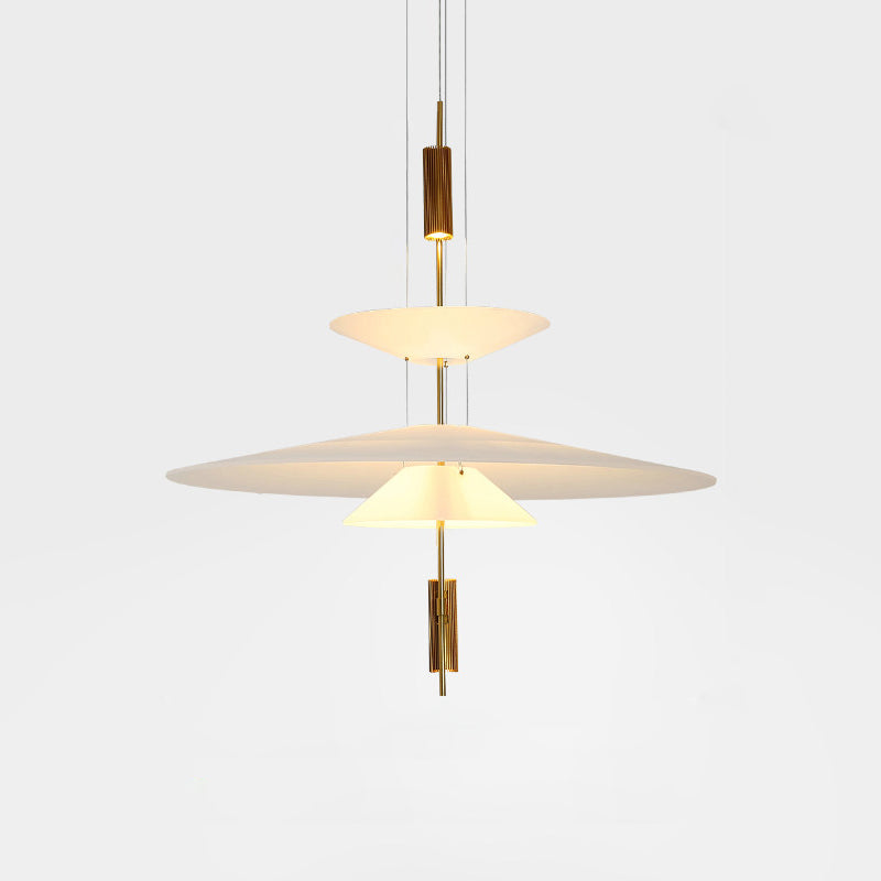 Lámpara de techo LED moderna de 26 pulgadas, acrílico blanco, altura ajustable, para cocina, comedor, dormitorio, entrada, iluminación de techo
