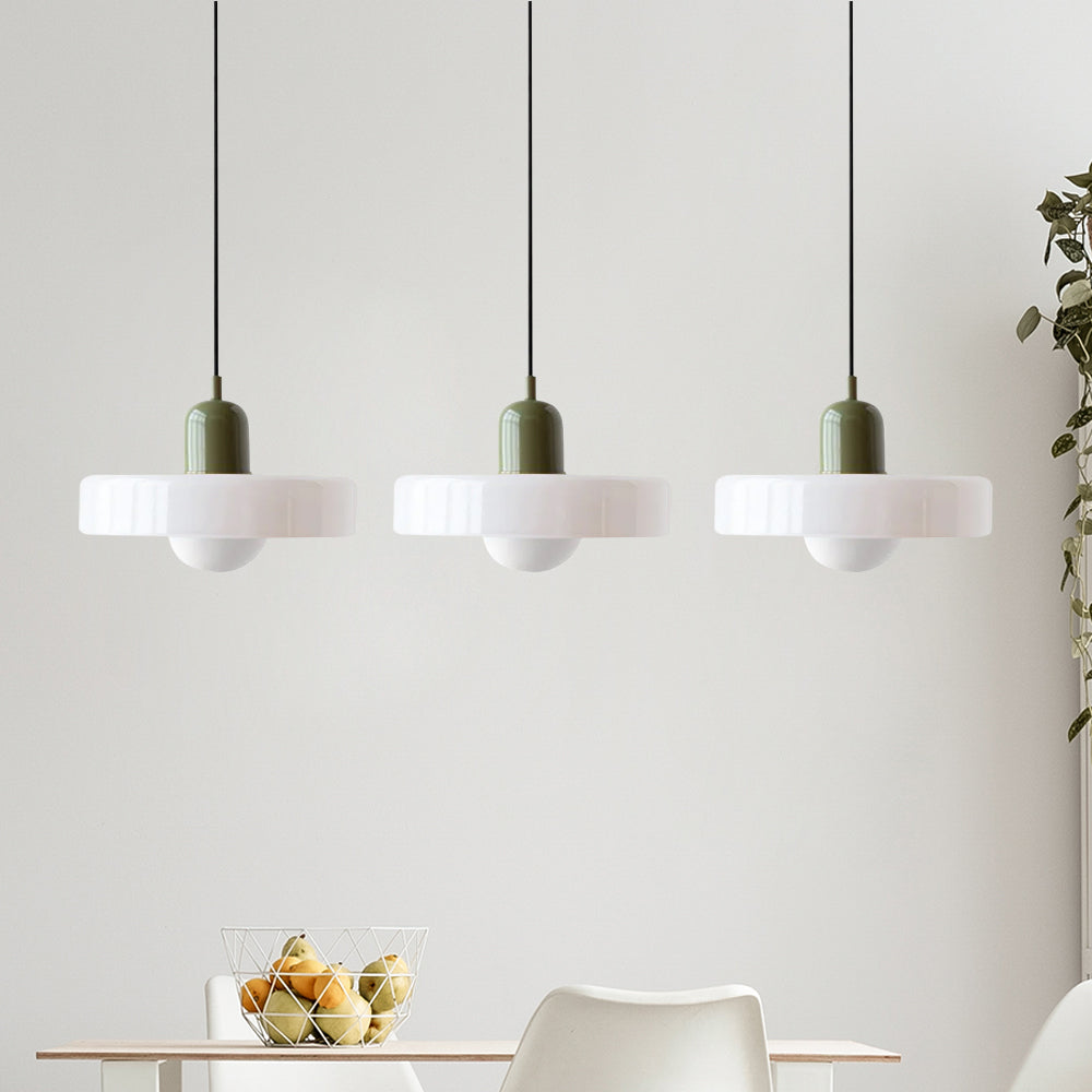 Glas-Pendelleuchte 12 Zoll höhenverstellbare Deckenleuchte für Schlafzimmer Nachttische modern minimalistisch nordische Hängelampe E27 Fassung für | Thomler