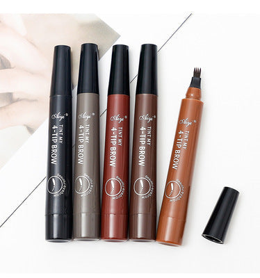 Precisie Wenkbrauwpotlood Langhoudende Waterproof Make-up voor Natuurlijke Volle Bogen Microblading Effect | Thomler