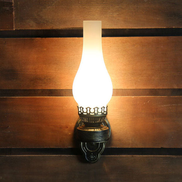 Industrial Bronze Metal Wall Sconce 16.5 in E26 Socket Hardwired Fixture for Hallways Bedrooms Living Rooms Entryways | Thomler