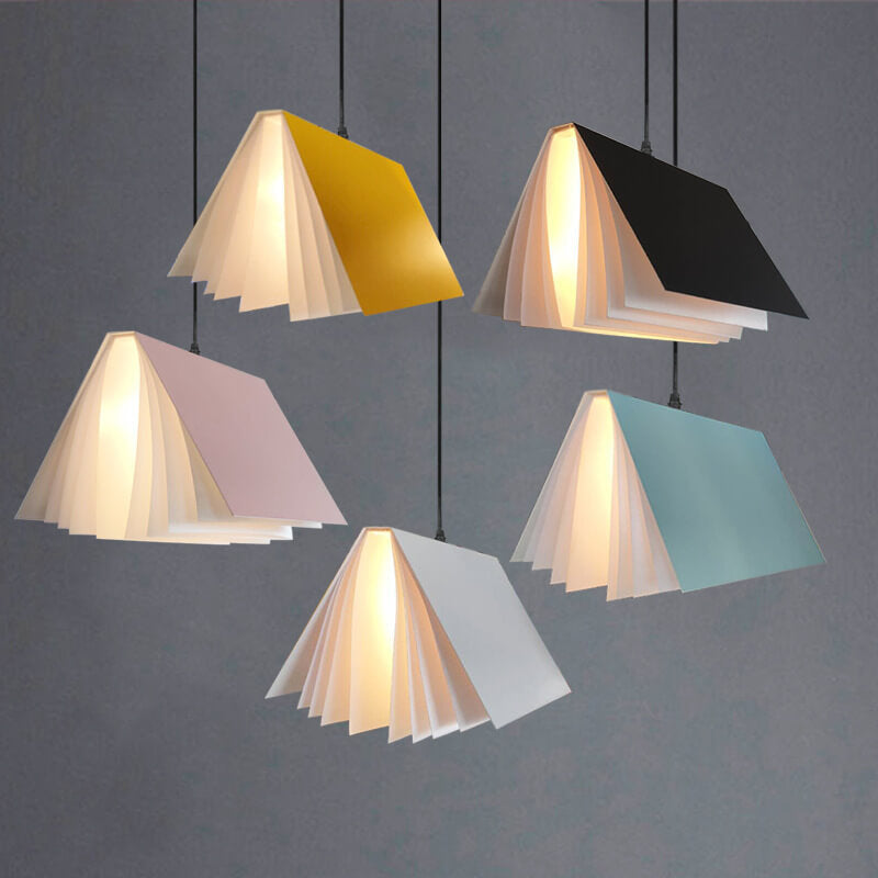 Hanging Ceiling Light Fixture with Adjustable Chain E26 Base Modern Iron PVC Shade for Bedroom Living Room Dining Room Kitchen | Thomler