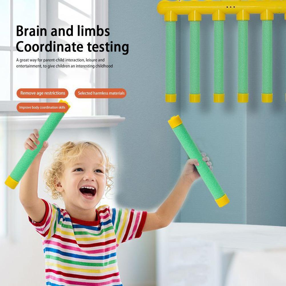Geschicklichkeitsspiel "Stick Drop" USB-wiederaufladbar mit einstellbaren Schwierigkeitsstufen für Kinder & Erwachsene, Party-Spaß & Indoor-Challenge