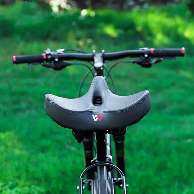 Breed, gevoerd fietszadel met drukverlagende uitsparing voor race- en mountainbikes | Thomler