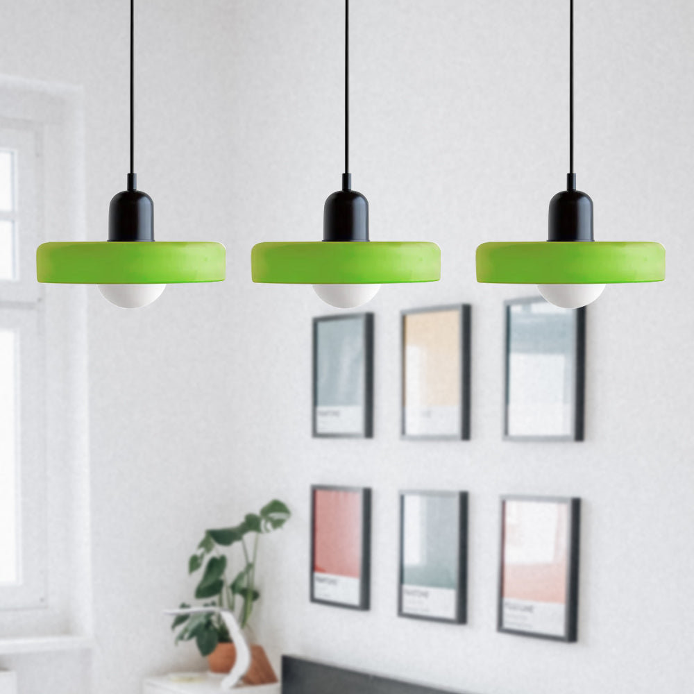 Glas-Pendelleuchte 12 Zoll höhenverstellbare Deckenleuchte für Schlafzimmer Nachttische modern minimalistisch nordische Hängelampe E27 Fassung für | Thomler