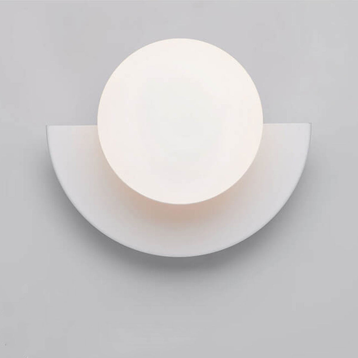 Half-Sphere Glass Wall Sconce with G9 LED, Iron Frame, Hardwired Fixture for Bedroom, Hallway, Reading Nook, Modern Style, Multiple Colors | Thomler