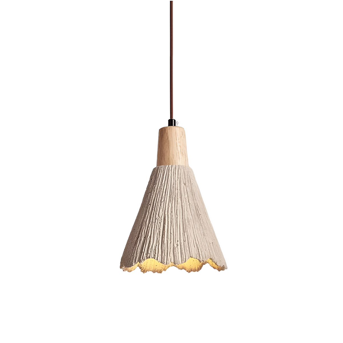 Crème-kleurige betonnen hanglamp 14 inch sculpturale keukeneiland pendellamp koepellamp bedraad moderne boerderij eetkamer plafondlamp | Thomler