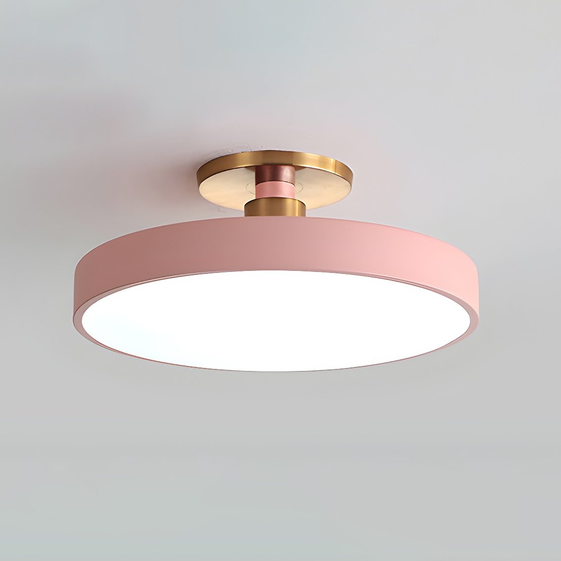 Lámpara de techo LED de 12 pulgadas, redonda, regulable, de bajo perfil para dormitorio, cocina, oficina, hogar, acrílico moderno | Thomler