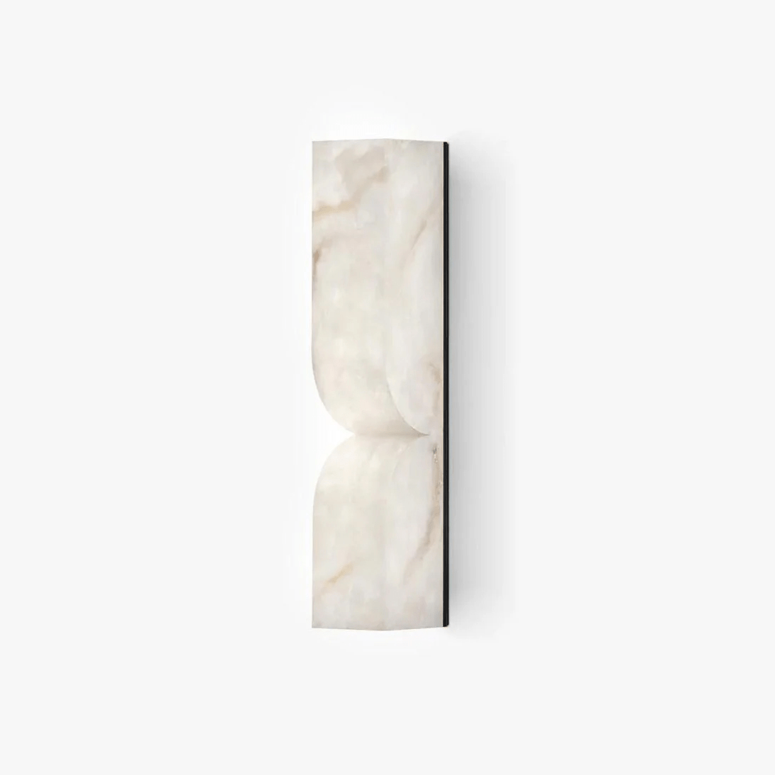 Alabaster LED Wall Light Fixture 14 inches Hardwired Gold Black Finish Adjustable Color Temperature for Bedroom Hallway Living Room Modern A | Thomler