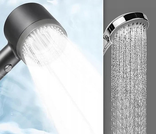 High-Pressure Handheld Shower Head with 5 Spray Patterns for Low Water Pressure Bathrooms
