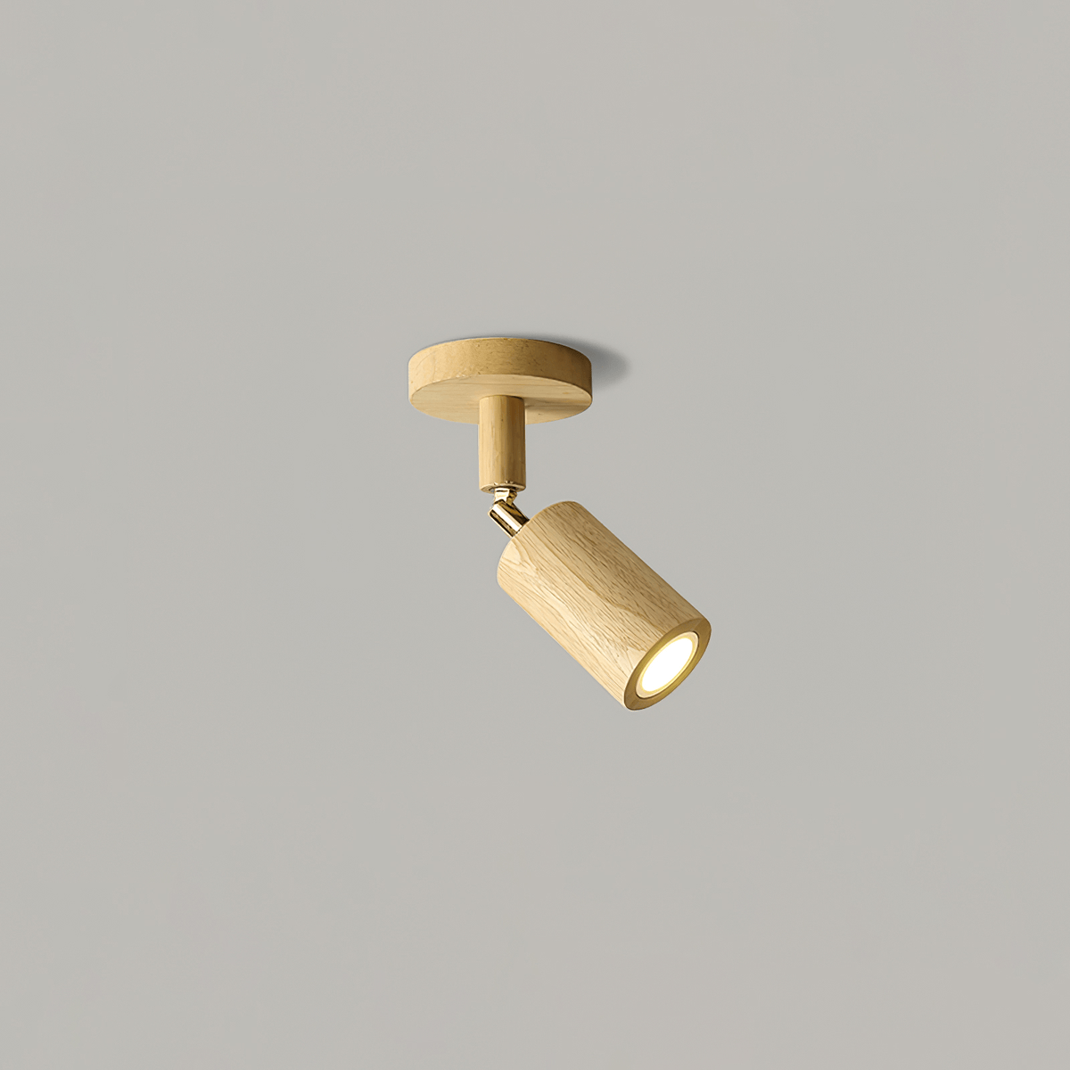 Foco de riel con múltiples cabezales y pantallas de madera para cocina, comedor y sala de estar | Lámpara LED ajustable para riel | Techo rústico de granja