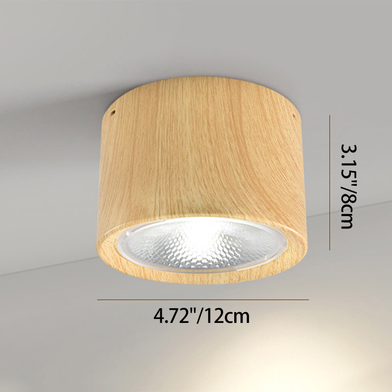 Low-Profile LED Ceiling Light 4.7 in Round Fixture 12W Contemporary Overhead Lighting for Bedrooms Hallways Home & Office Compact Surface-Mo | Thomler